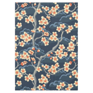 Toalha De Mesa Padrão Elegante De Flor De Cereja Sem Costura (11)