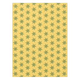 Toalha De Mesa Padrão Estelar Cores Tendência Dourado Verde Amare