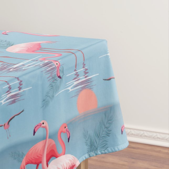 Toalha De Mesa Padrão Flamingos 1 (Posição Original)