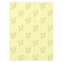 Padrão Floral Amarelo Pastel Ensolarado Primavera