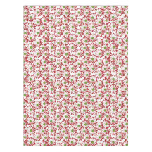 Padrão Floral da Margarida Vermelha e Verde Natal