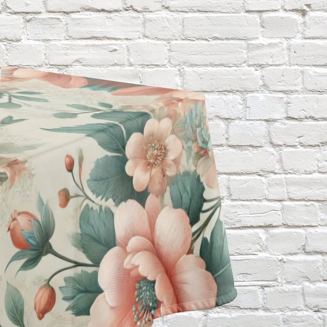 Toalha De Mesa Padrão Floral de Algodão do País (Criador carregado)