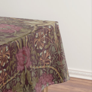 Toalha De Mesa Padrão Floral de Madressilva Antiga William Morris