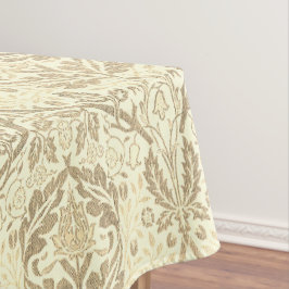 Toalha De Mesa Padrão Floral Elegante Sépia Bege