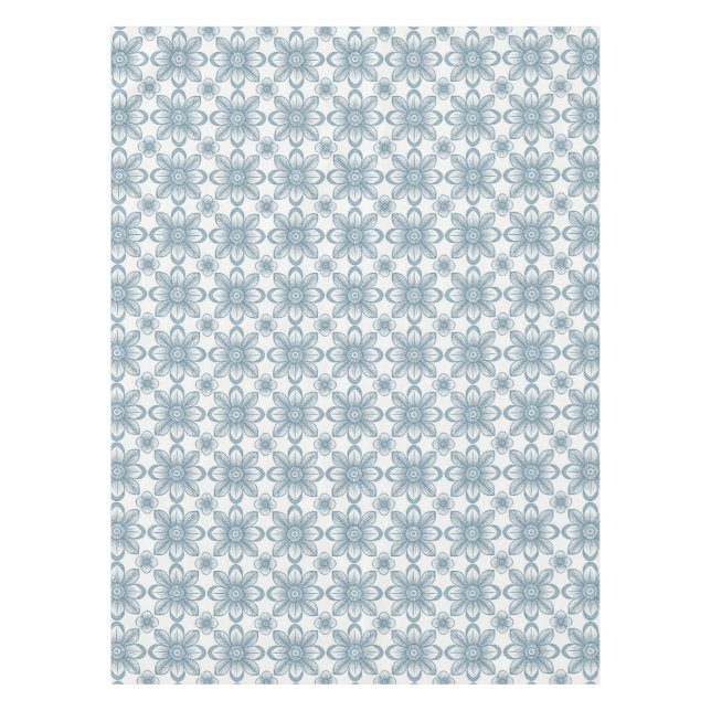 Toalha De Mesa Padrão Floral Escandinavo (Frente)