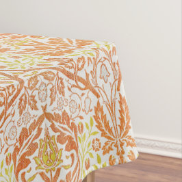 Toalha De Mesa Padrão Floral Laranja Elegante
