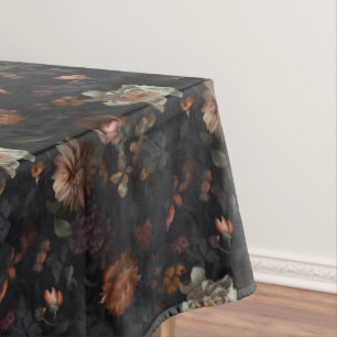 Toalha De Mesa Padrão Floral Noir Temperamental