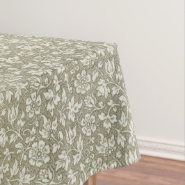 Toalha De Mesa Padrão Floral Romântico de Beige Vintage Francês