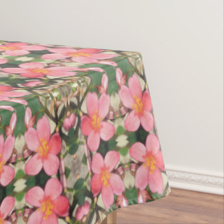 Toalha De Mesa Padrão Floral Rosa