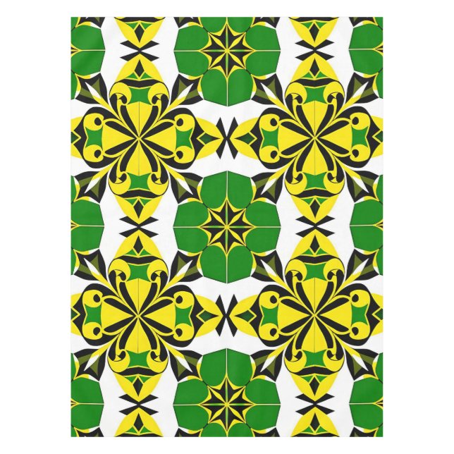 Toalha De Mesa Padrão Geométrico Abstrato (Frente)