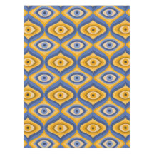 Padrão Geométrico de Deco de Arte Ocular Amarelo