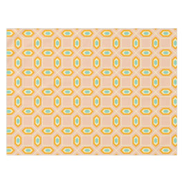 Toalha De Mesa padrão geométrico em forma de diamante azul e lara