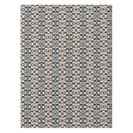 Toalha De Mesa Padrão Geométrico Floral de Rottweiler