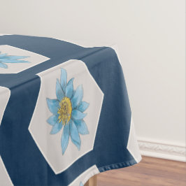 Toalha De Mesa Padrão Geométrico Lily Flower Japonês