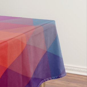 Toalha De Mesa Padrão Geométrico Moderno Colorido