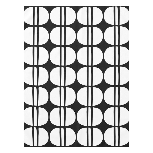 Toalha De Mesa Padrão Geométrico Moderno do meio século (Frente)