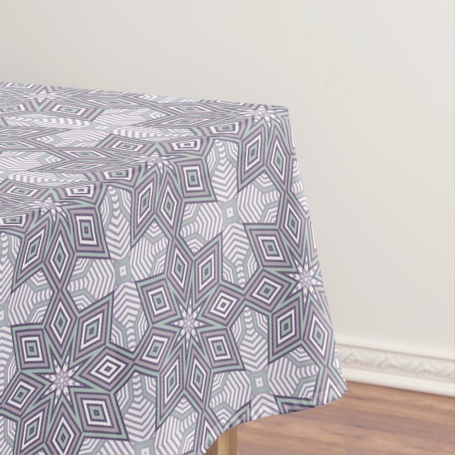 Toalha De Mesa Padrão geométrico multicolorido retrô (Posição Original)