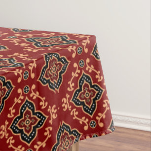 Toalha De Mesa Padrão Geométrico Vermelho/Impressão indiano