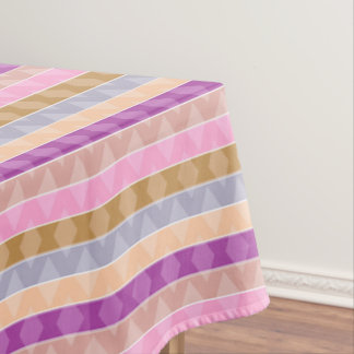 Toalha De Mesa Padrão geométrico xadrez listrado multicolorido re