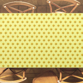 Toalha De Mesa Padrão Invisível da Flor Amarela em