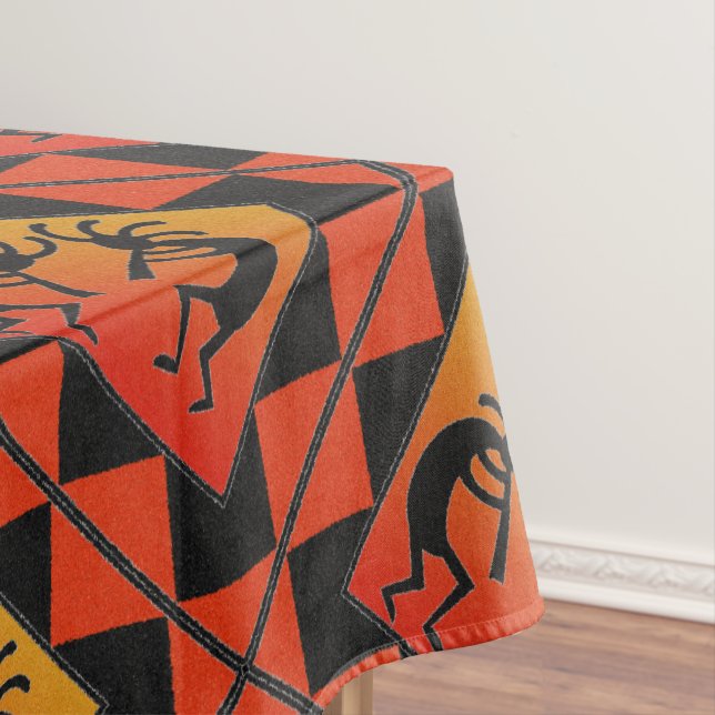 Toalha De Mesa Padrão Kokopelli Dançante Sudoeste (Posição Original)