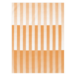 Toalha De Mesa Padrão Laranja-branco riscado
