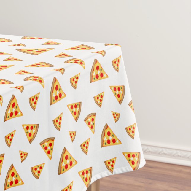 Toalha De Mesa Padrão legal e divertido de fatias de pizza (Posição Original)