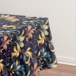 Toalha De Mesa Padrão Luxurioso de Folha de Abstrato