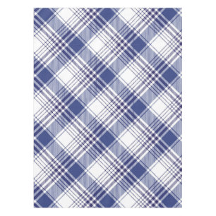 Toalha De Mesa Padrão marinho Azul Tartan Xadrez Argyle