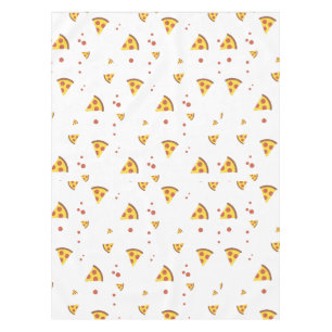 Toalha De Mesa Padrão Minimalista de Pizza de Pepperoni Retro Div