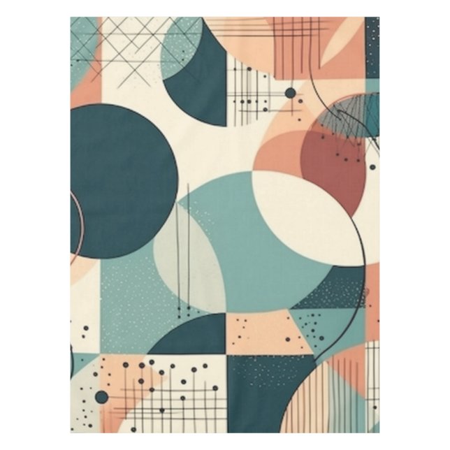 Toalha De Mesa Padrão mínimo sem costura Abstrato - Geométrico (2 (Frente)