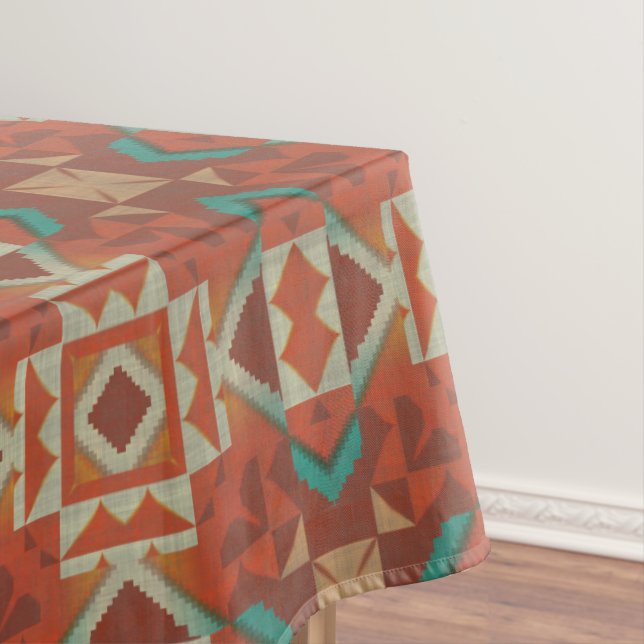 Toalha De Mesa Padrão Mosaico Trendy Native American Tribe (Posição Original)
