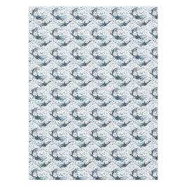 Toalha De Mesa Padrão náutico com golfinhos e peixes