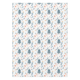 Toalha De Mesa Padrão Nórdico de Árvore de Natal Escandinavo