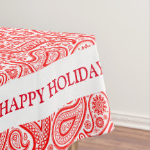 Padrão paisley de vinheta vermelha e branca