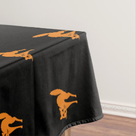 Toalha De Mesa Padrão preto de gato preto e laranja do dia das br