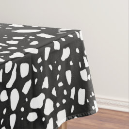 Toalha De Mesa Padrão Preto e Branco Elegante | Moderno
