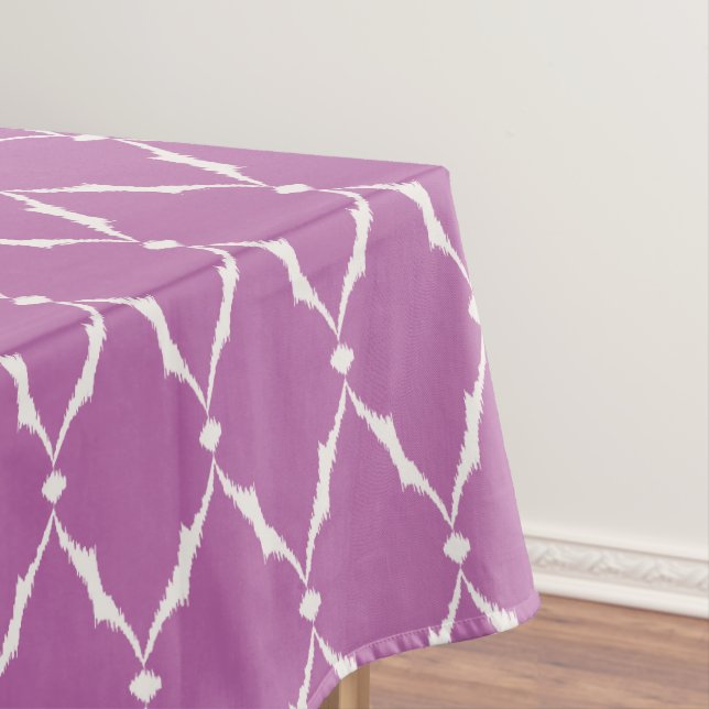 Toalha De Mesa Padrão quitat chevron roxo texturizado moderno (Posição Original)