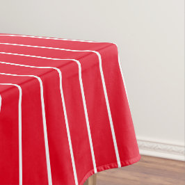 Toalha De Mesa Padrão Red White bold Stripes