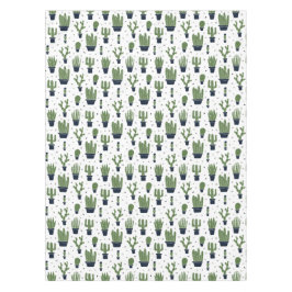Toalha De Mesa Padrão Rustic Dark Green Cactus Desert