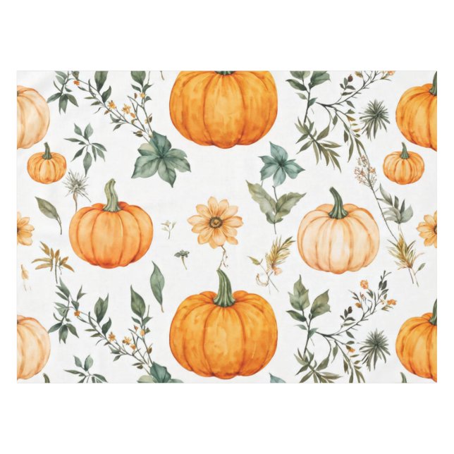 Toalha De Mesa Padrão Rustic Pumpkin (Frente (Horizontal))