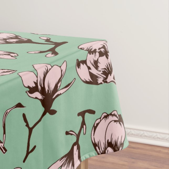 Toalha De Mesa Padrão sem costura com botões de flores de primave (Posição Original)
