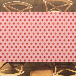 Toalha De Mesa Padrão sem costura da Flor Vermelha na Tablecloth