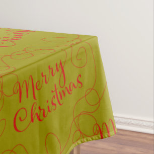 Toalha De Mesa Padrão sem costura vermelho CHRISTMAS com LINHAS