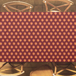 Toalha De Mesa Padrão sem soldadura do Rosa de Moss Vermelho ativ