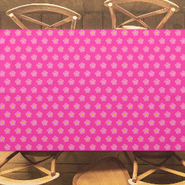 Toalha De Mesa Padrão sem soldadura do Rosa do Moss rosa ativado