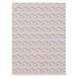 Toalha De Mesa Padrão simples de flor silvestre de cinzas