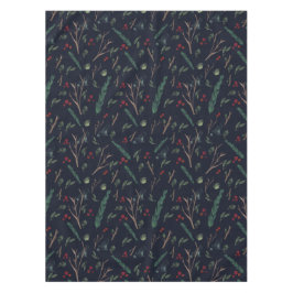 Toalha De Mesa Padrão Simples de Natal das Berries Botânicas