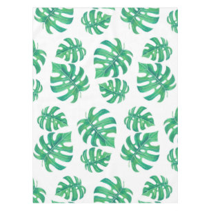 Toalha De Mesa Padrão tropical com folhas de monstera