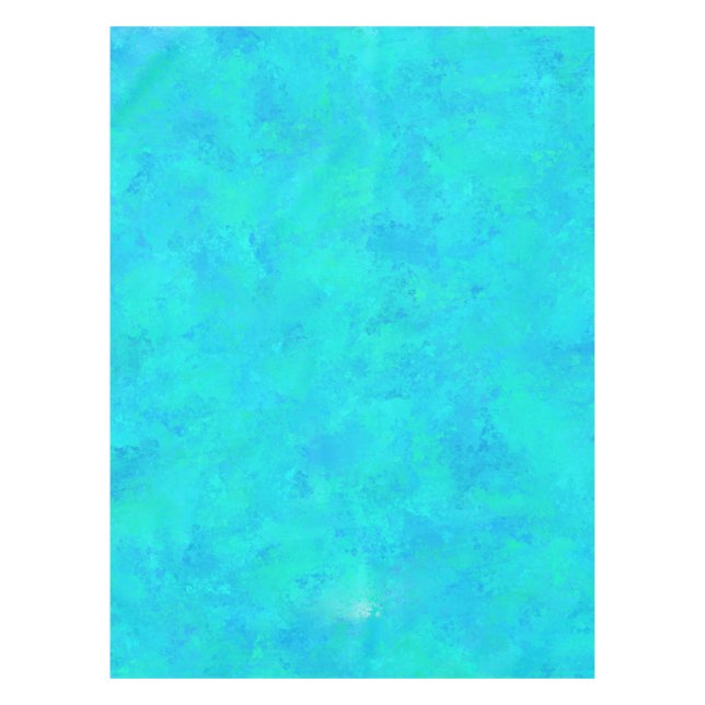 Toalha De Mesa Padrão Turquesa Blue Abstrato (Frente)